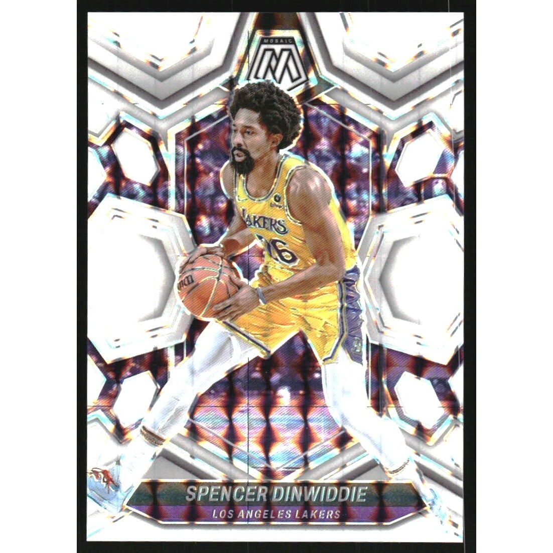 2023-24 Panini Mosaic Mosaic White #96 Spencer Dinwiddie. rookie card picture