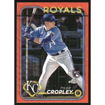 2024 Topps Chrome Orange Wave Refractors #148 Tyler Cropley