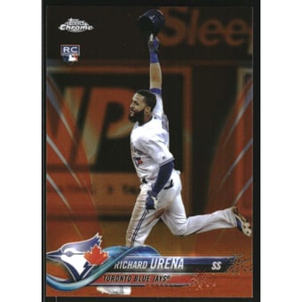 2018 Topps Chrome Orange Refractors #43 Richard Urena