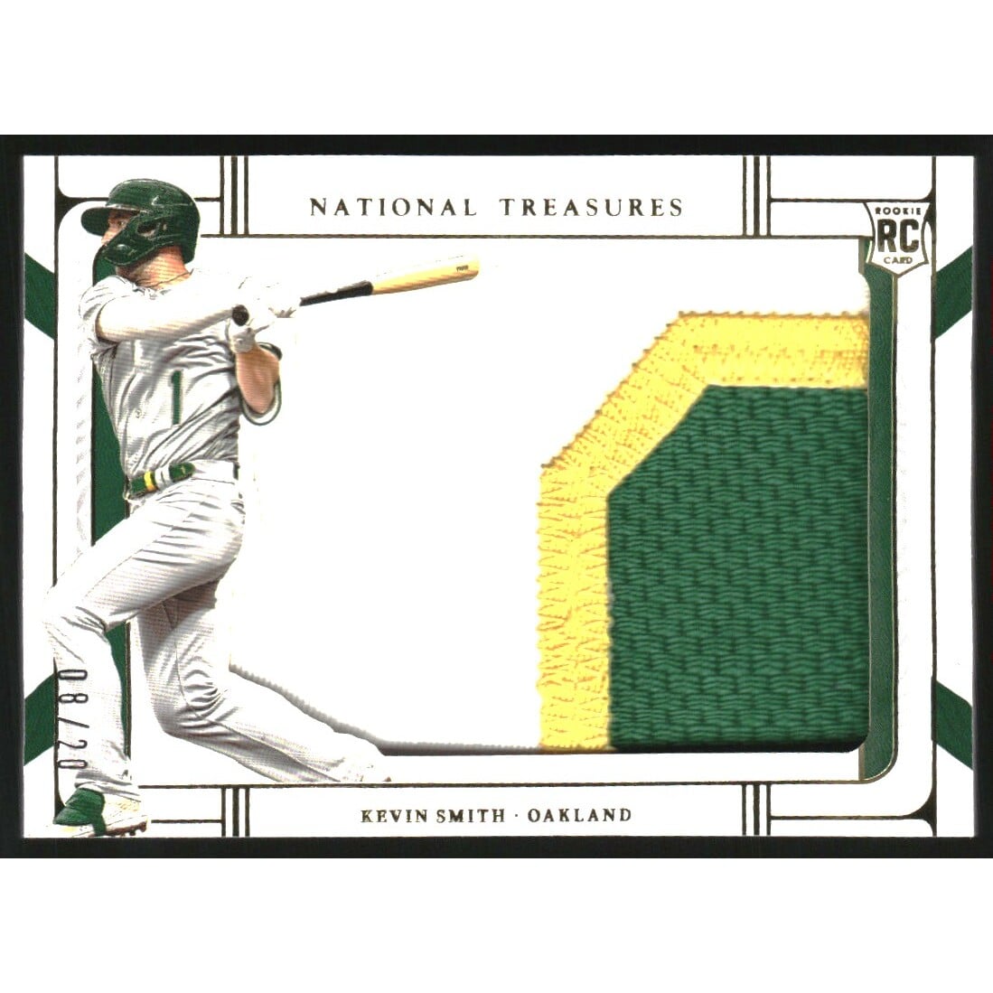 2022 Panini National Treasures Rookie Silhouettes Gold #17 Kevin Smith/20. rookie card picture