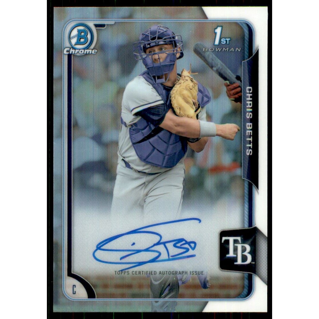2015 Bowman Chrome Draft Draft Pick Autographs Refractors #BCACB Chris Betts. rookie card picture