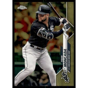 2020 Topps Chrome Gold Refractors #145 Yoan Moncada