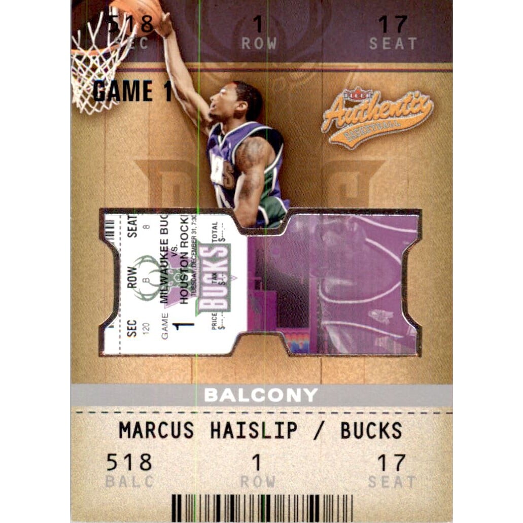 2002-03 Fleer Authentix Balcony #113 Marcus Haislip. rookie card picture