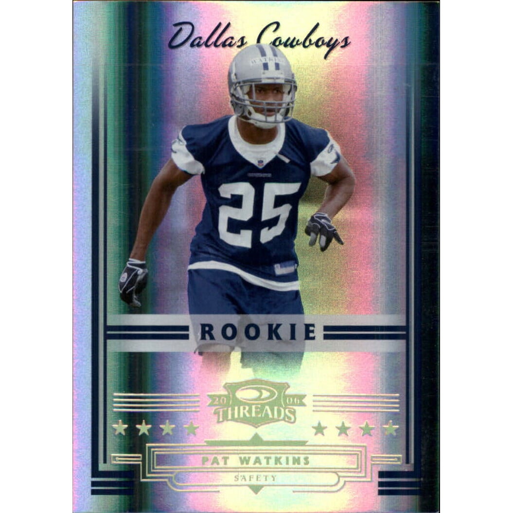 2006 Donruss Threads Gold Holofoil #212 Pat Watkins. rookie card picture