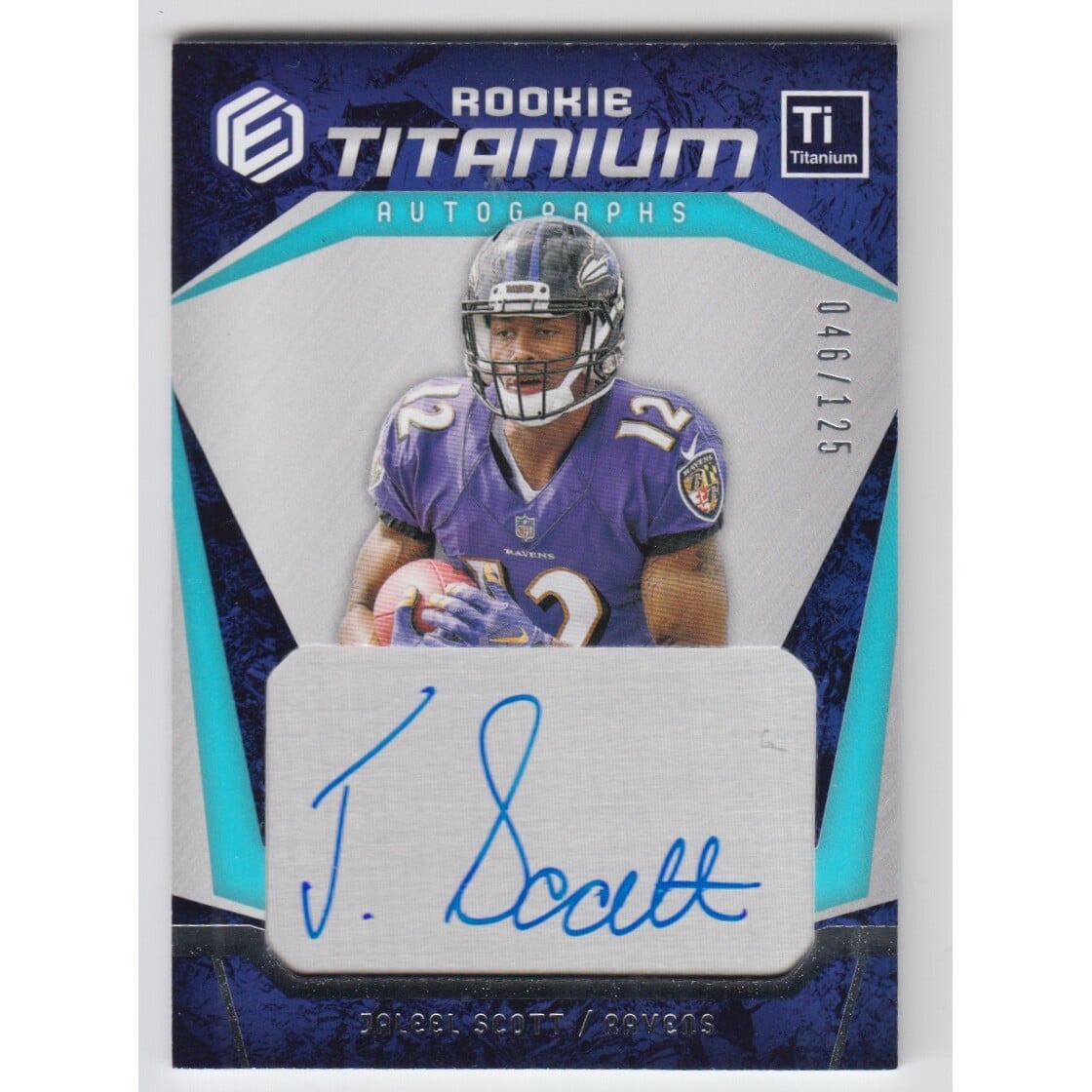 2018 Panini Elements Rookie Titanium Autographs Silver #31 Jaleel Scott/125. rookie card picture