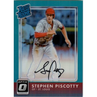 2016 Donruss Optic Rated Rookies Signatures Aqua #31 Stephen Piscotty/125
