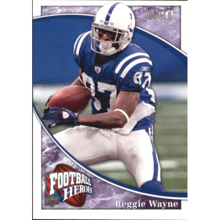2009 Upper Deck Heroes Purple #96 Reggie Wayne. rookie card picture