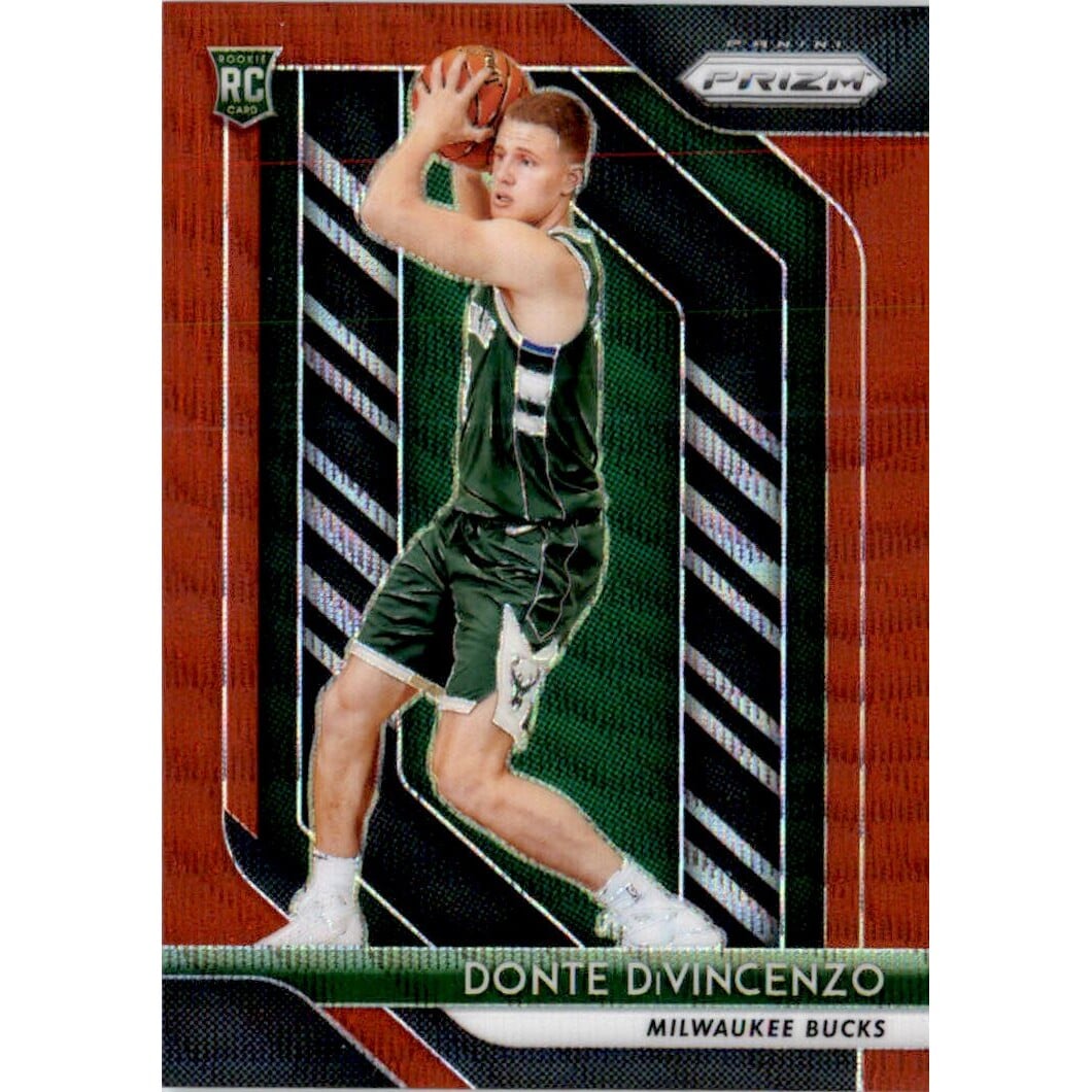 2018-19 Panini Prizm Prizms Ruby Wave #246 Donte DiVincenzo. rookie card picture