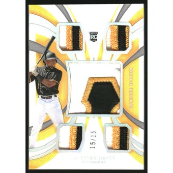 2021 Immaculate Collection Rookie Reserve Materials Team Logo #6 Ke'Bryan Hayes/15