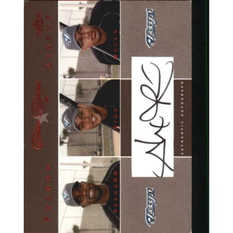 2004 Classic Clippings Phenom Lineup Autograph Red #AR A.Rios w/Delgado-Wells