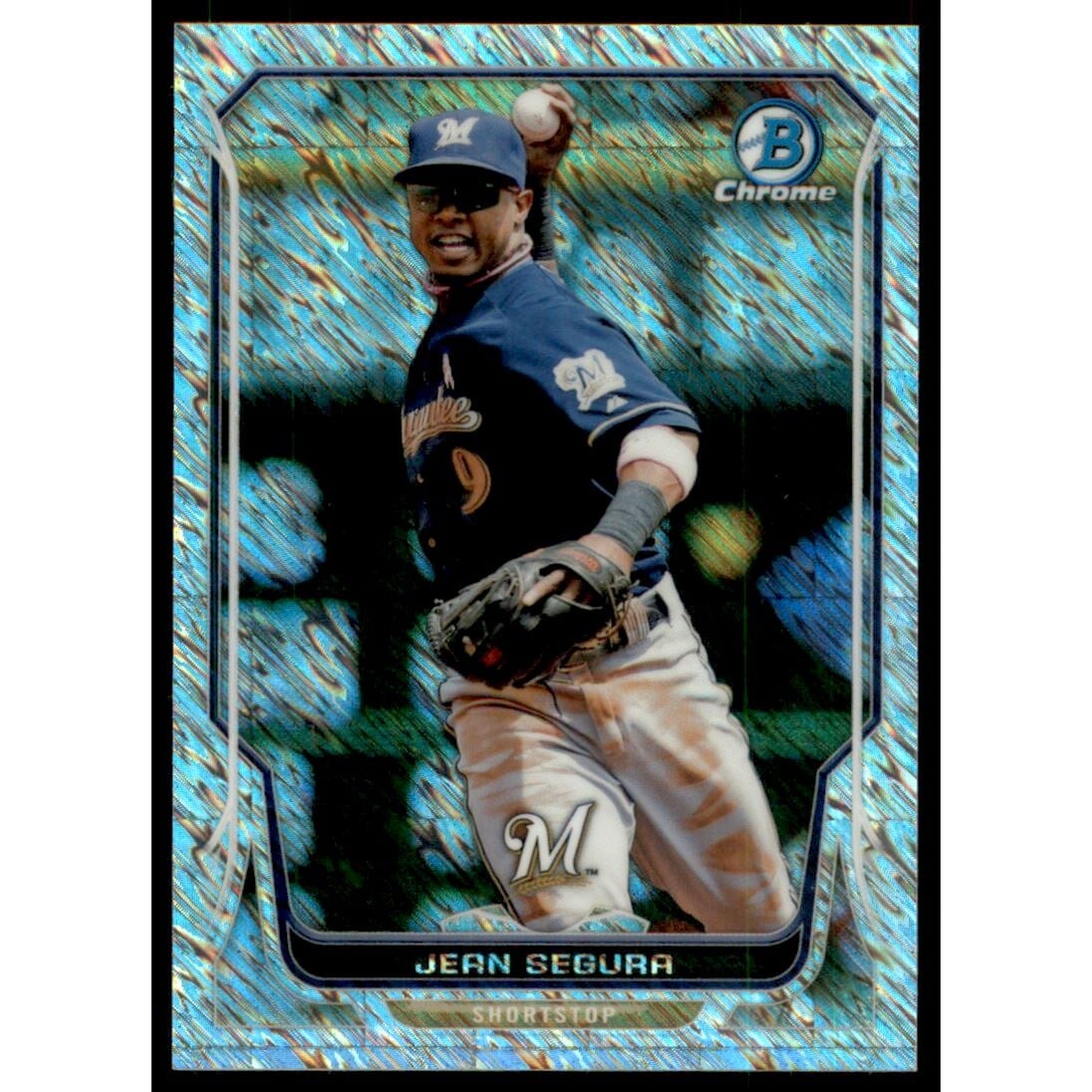 2014 Bowman Chrome Shimmer Refractors #120 Jean Segura. rookie card picture