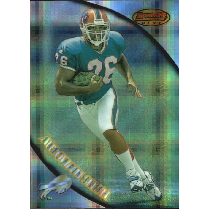 1997 Stadium Club Bowman's Best Rookie Previews Atomic Refractors #BBP6 Antowain Smith. rookie card picture