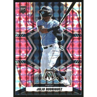 2022 Panini Mosaic Mosaic Pink Camo #274 Julio Rodriguez