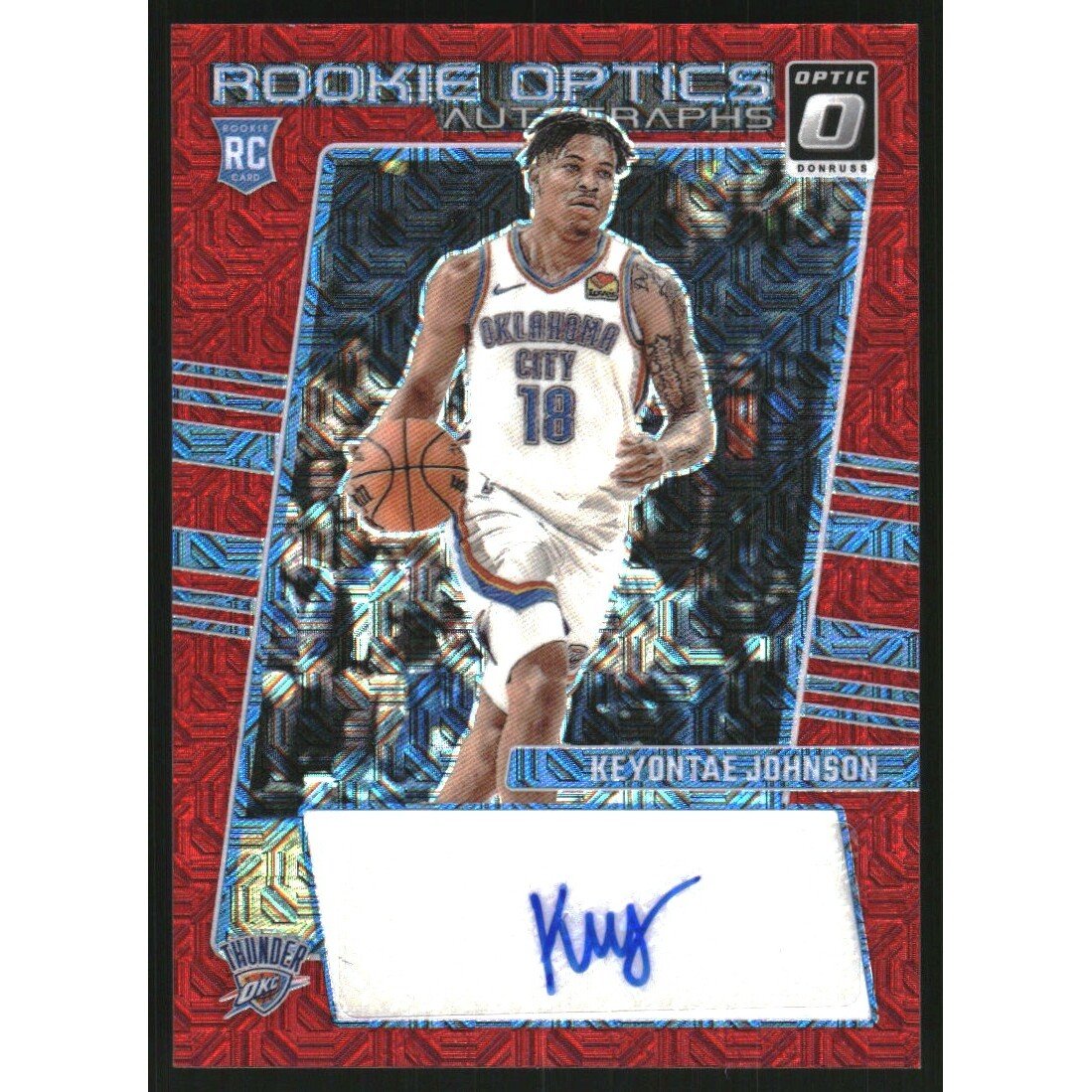 2023-24 Donruss Optic Rookie Optics Autographs Choice #22 Keyontae Johnson. rookie card picture