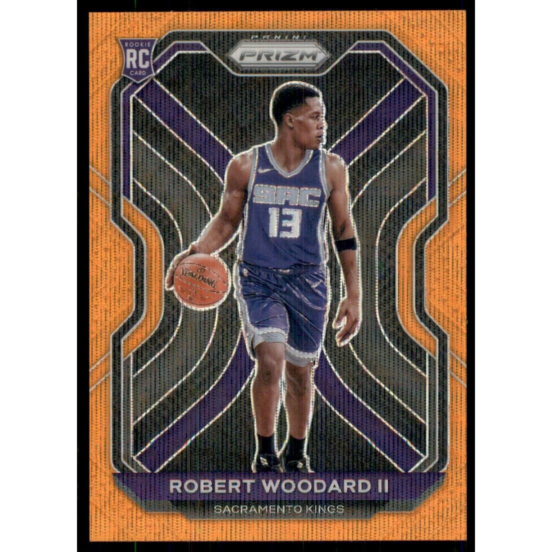 2020-21 Panini Prizm Prizms Orange Wave #281 Robert Woodard II. rookie card picture