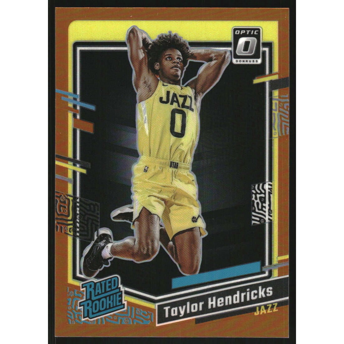 2023-24 Donruss Optic Orange #233 Taylor Hendricks RR. rookie card picture