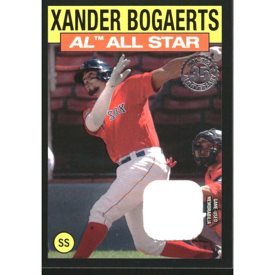 2021 Topps '86 Topps All Star Relics Black #86ASRXB Xander Bogaerts. rookie card picture