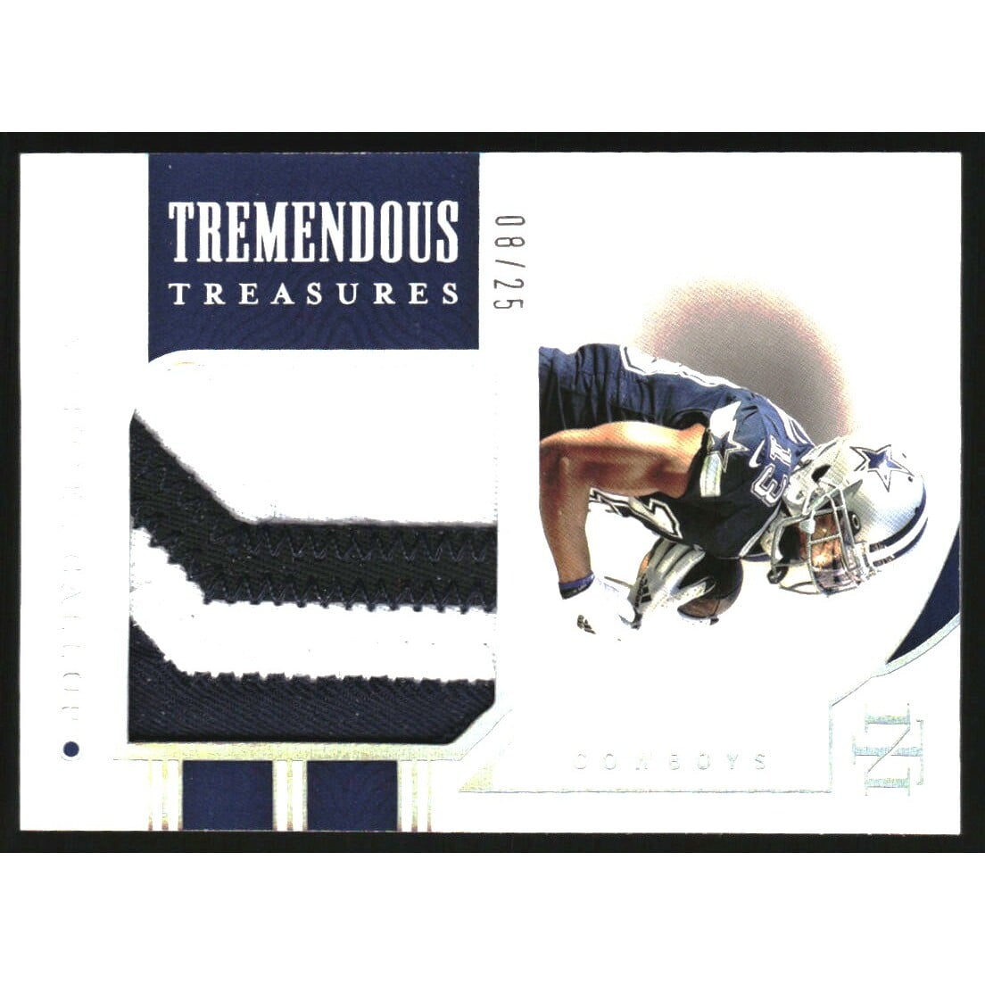 2021 Panini National Treasures Tremendous Treasures Materials Holo Silver #2 Michael Gallup. rookie card picture