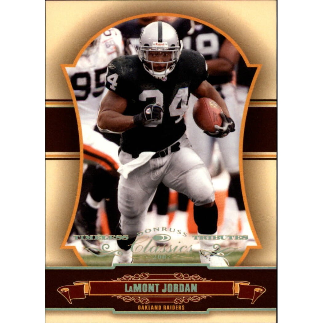 2007 Donruss Classics Timeless Tributes Gold #71 LaMont Jordan. rookie card picture