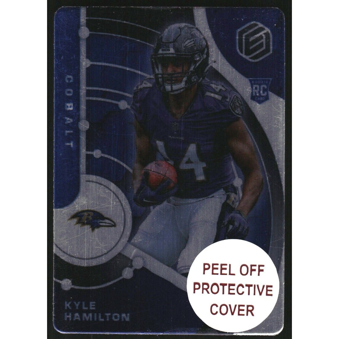 2022 Panini Elements Cobalt #114 Kyle Hamilton. rookie card picture