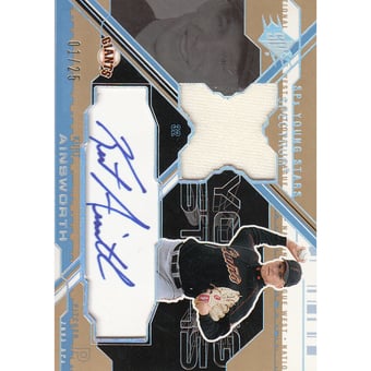 2003 SPx Young Stars Autograph Jersey Spectrum #KA Kurt Ainsworth