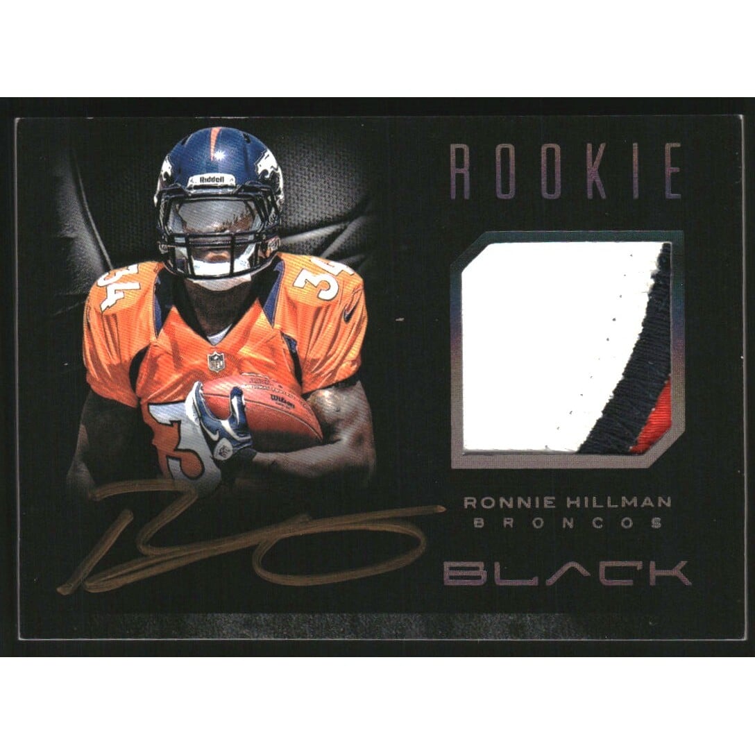 2012 Panini Black #R24 Ronnie Hillman JSY AU RC. rookie card picture