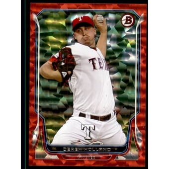 2014 Bowman Red Ice #3 Derek Holland