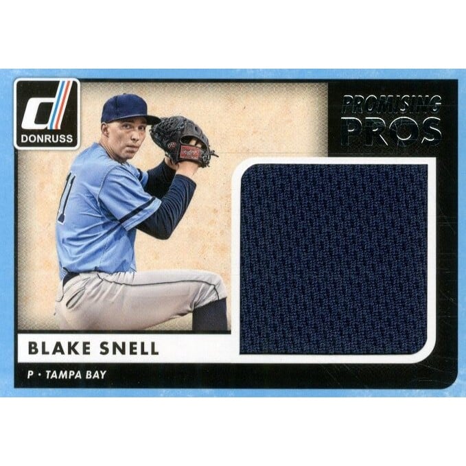 2016 Donruss Promising Pros Materials #PPMBS Blake Snell. rookie card picture