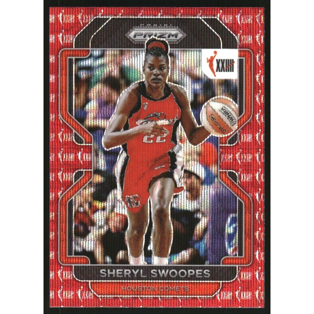 2022 Panini Prizm WNBA Prizms Ruby Wave #176 Sheryl Swoopes W25. rookie card picture