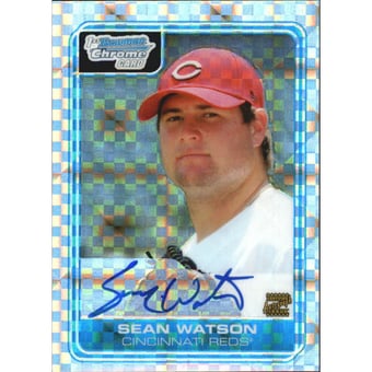 2006 Bowman Chrome Draft Draft Picks X-Fractors #90 Sean Watson AU