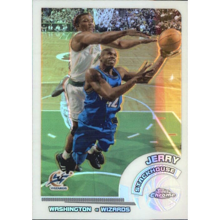 2002-03 Topps Chrome Refractors White Border #19 Jerry Stackhouse. rookie card picture