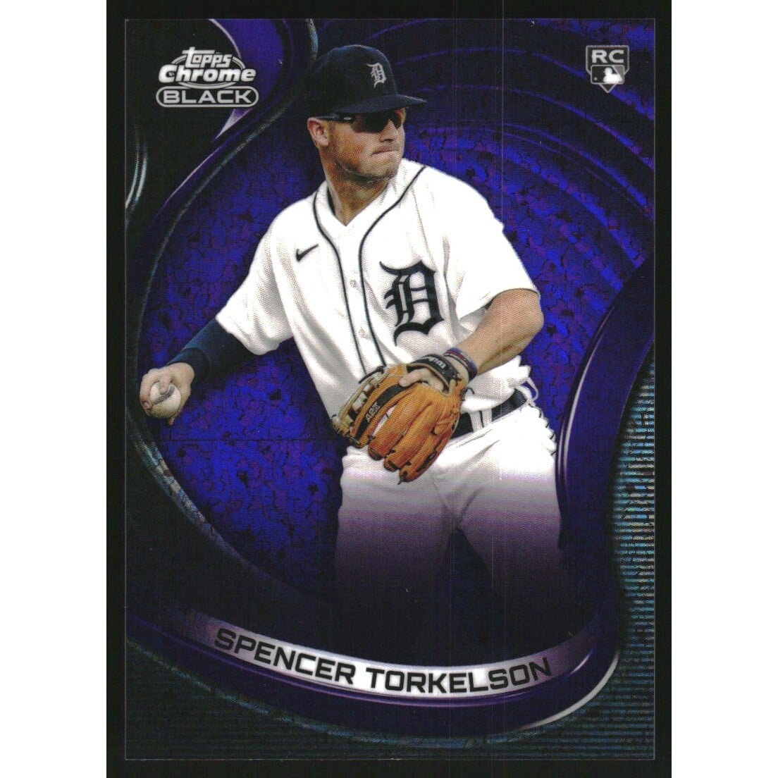 2022 Topps Chrome Black Purple Mini Diamond Refractors #3 Spencer Torkelson. rookie card picture