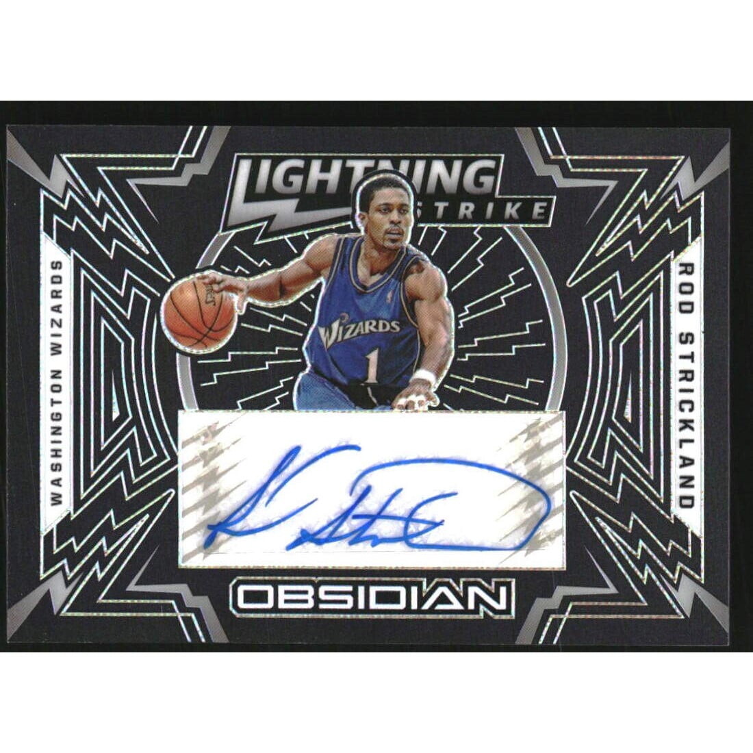 2020-21 Panini Obsidian Lightning Strike Signatures #3 Rod Strickland/149. rookie card picture