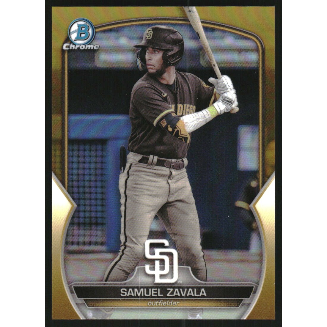 2023 Bowman Chrome Prospects Gold Refractors #BCP241 Samuel Zavala 2023 Bowman Chrome Prospects Gold Refractors #BCP241 Samuel Zavala