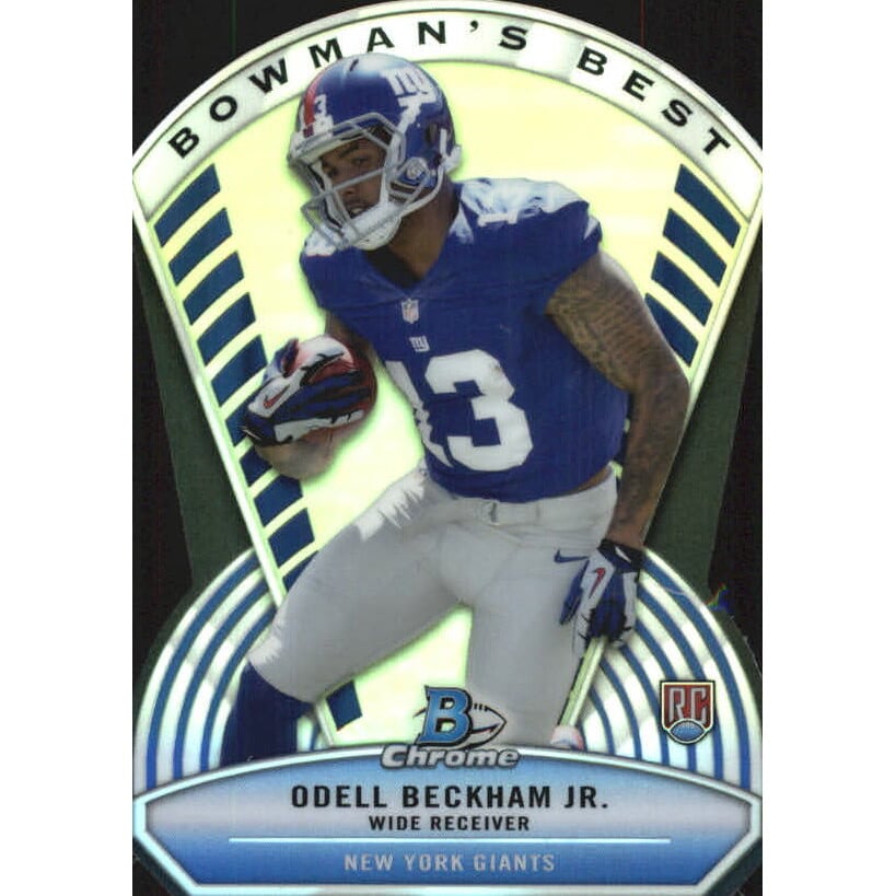 2014 Bowman Chrome Bowman's Best Die Cut #BBOB Odell Beckham Jr.. rookie card picture