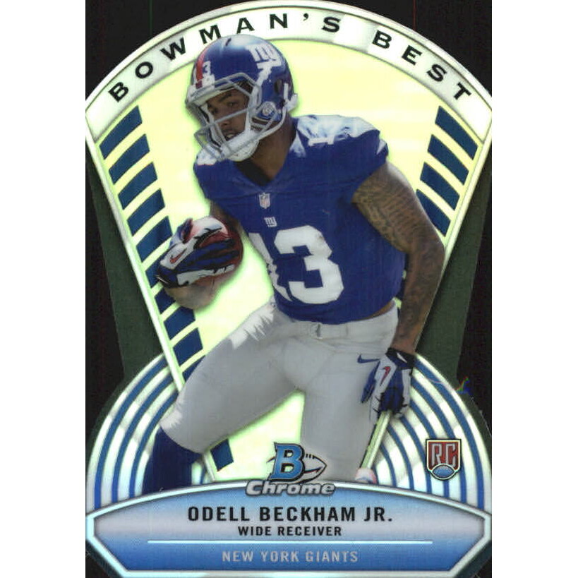 2014 Bowman Chrome Bowman's Best Die Cut #BBOB Odell Beckham Jr.. rookie card picture