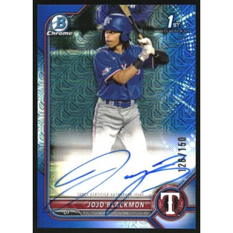 2022 Bowman Chrome Prospect Autographs HTA Choice Refractors #CPAJBN JoJo Blackmon