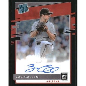 2020 Donruss Optic Rated Rookies Signatures Black #18 Zac Gallen/50
