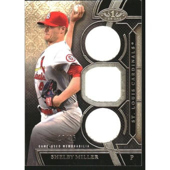 2015 Topps Tier One Triple Relics #TORSM Shelby Miller