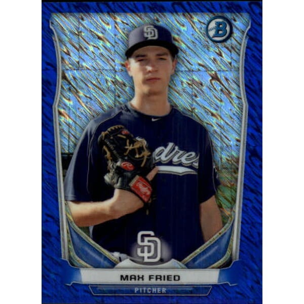 2014 Bowman Chrome Bowman Scout Top 5 Mini Blue Refractors #BMSDP2 Max Fried. rookie card picture