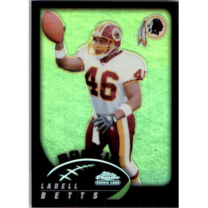2002 Topps Chrome Refractors #193 Ladell Betts. rookie card picture