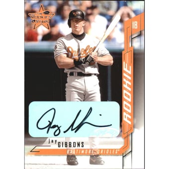2001 Leaf Rookies and Stars Autographs #212 Jay Gibbons/100 *