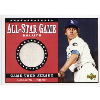 2002 Upper Deck All-Star Salute Game Jersey #SJDS Don Sutton