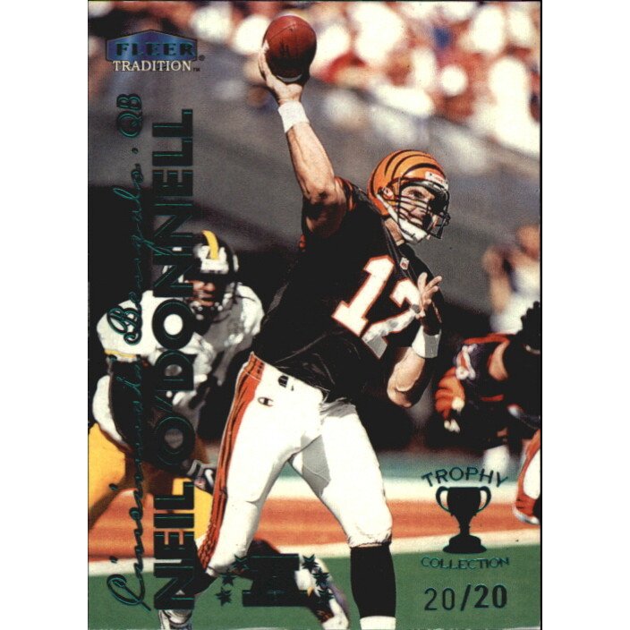 1999 Fleer Tradition Trophy Collection #78 Neil O'Donnell. rookie card picture