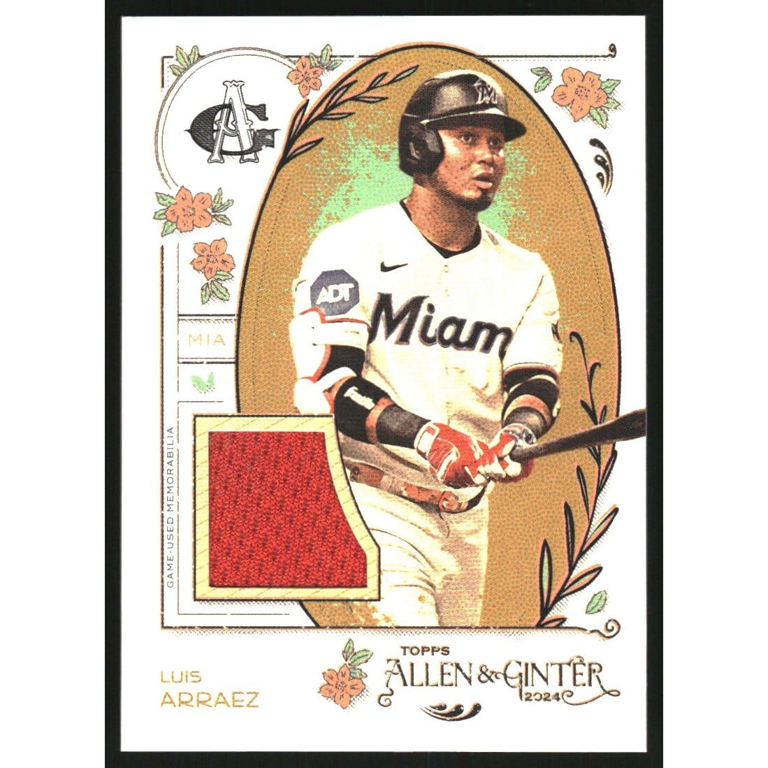 2024 Topps Allen and Ginter Relics #AGRLA Luis Arraez B. rookie card picture