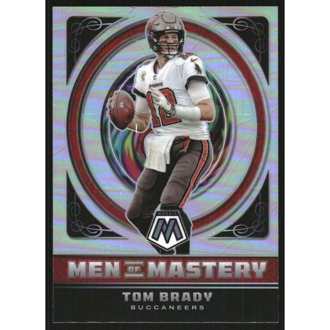 2022 Panini Mosaic Men of Mastery Silver #1 Tom Brady. rookie card picture