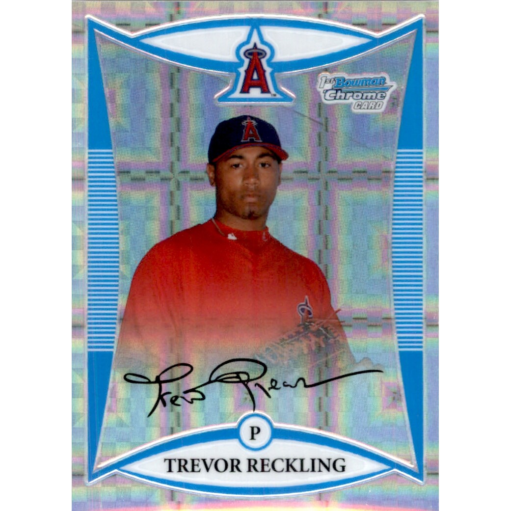 2008 Bowman Chrome Prospects X-Fractors #BCP228 Trevor Reckling. rookie card picture