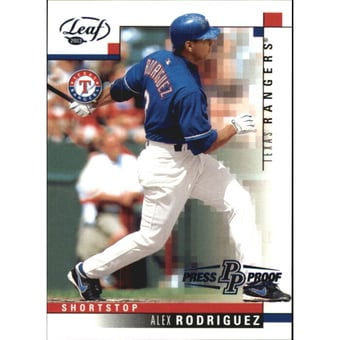 2003 Leaf Press Proofs Blue #108 Alex Rodriguez