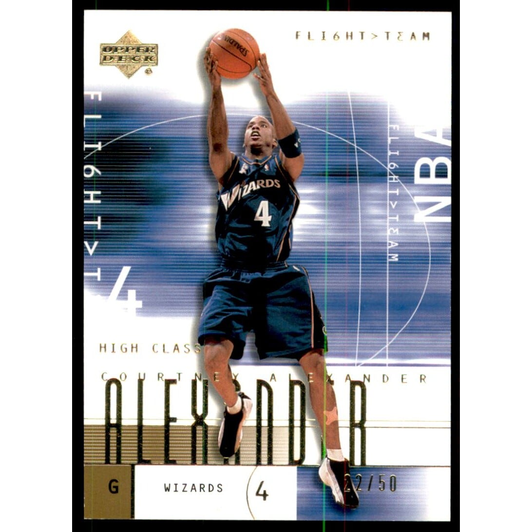 2001-02 Upper Deck Flight Team Gold #33 Courtney Alexander. rookie card picture