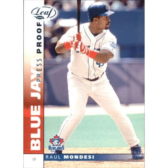 2002 Leaf Press Proofs Platinum #50 Raul Mondesi